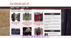 Desktop Screenshot of aokhoacgiare.com